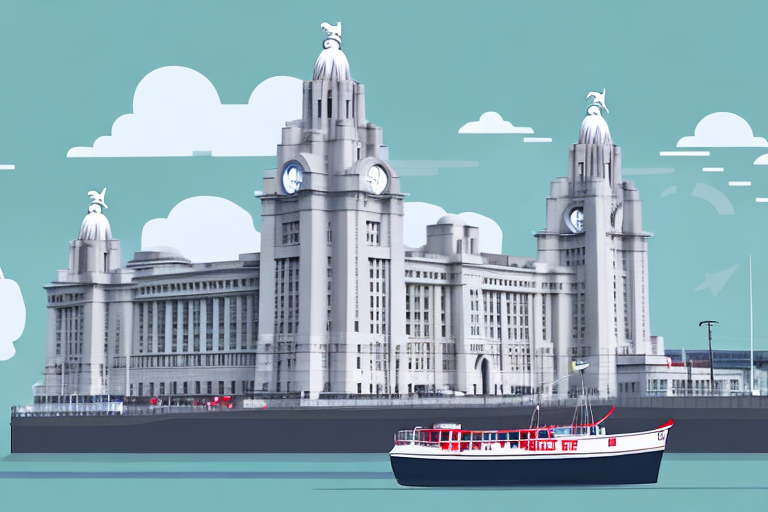 Iconic liverpool landmarks like the liver building and the mersey ferry